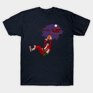 Dunk The Halls (Front only) T-Shirt